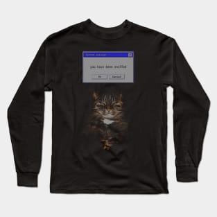 You have been sniffed -Funny Cat Meme Long Sleeve T-Shirt